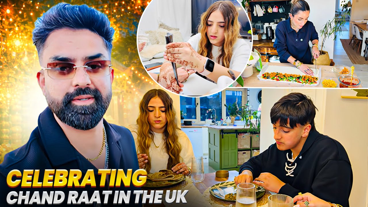 How We Celebrate Chand Raat in the UK 🌙✨Mehndi,Food prep,Eid cake | Emir & Mama’s Cutest Moment🥹
