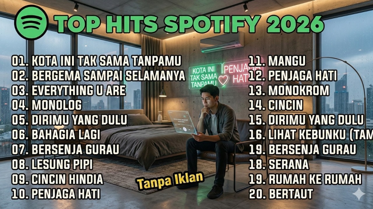TOP HITS SPOTIFY 2026 ✨ Lagu Terbaru & Terpopuler 2026 Nonstop Tanpa Iklan | Playlist Indonesia