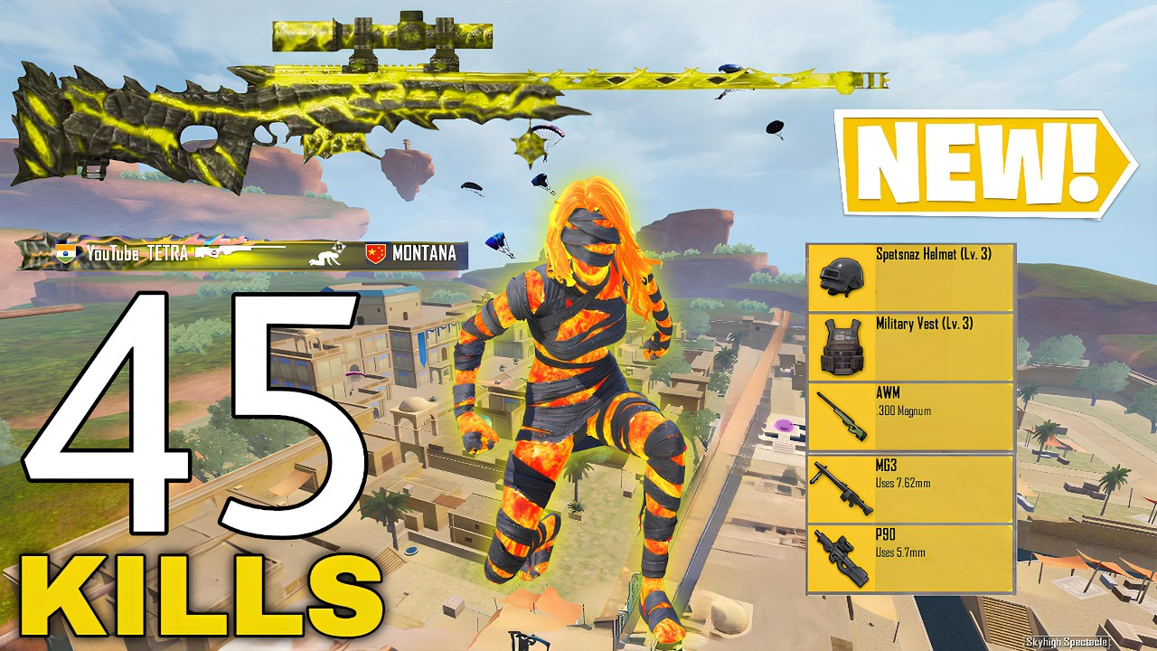 45 KILLS🔥 BEST LOOT FASTEST GAMEPLAY With BEST MUMMY SET😍SAMSUNG,A7,A8,J5,J6,J7,J2,J3,XS,A3,A4,A5,A6