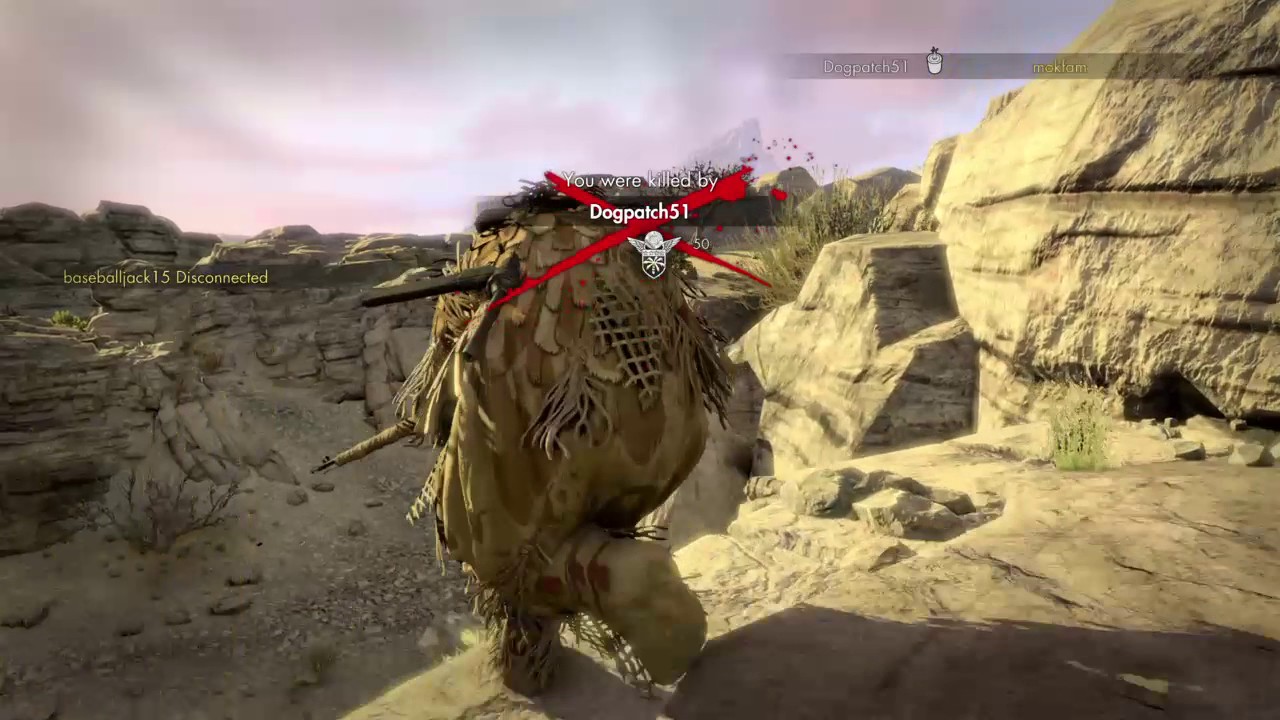 Sniper Elite 3 Multiplayer Team Deathmatch Outpost Canyon #43