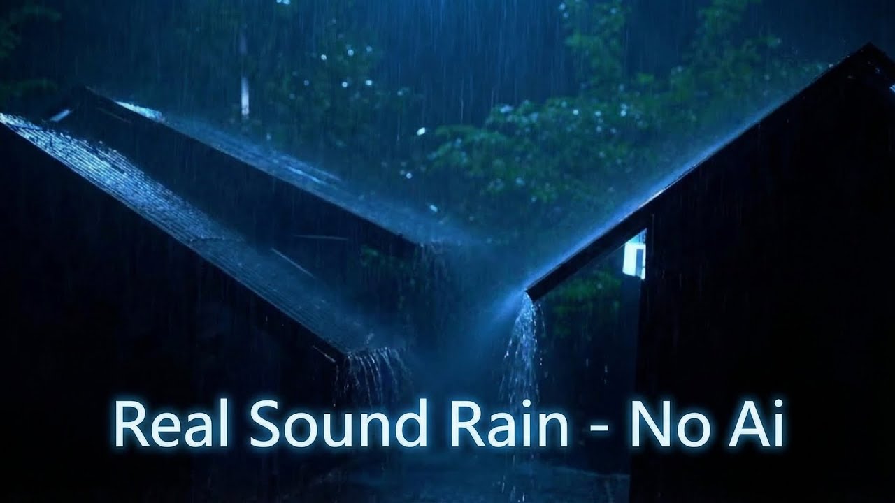 Fall Asleep In 3 Minutes 🌧️ Heavy Rain And Thunder On Tin Roof For Deep Sleep And Strees Relief