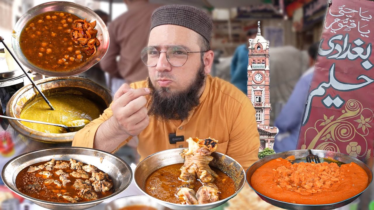 Faisalabad Kay Hidden Food Gems Ghantaghar k Pass | Sheikh Siri Paye | Baghdadi Haleem Lassi Pathora