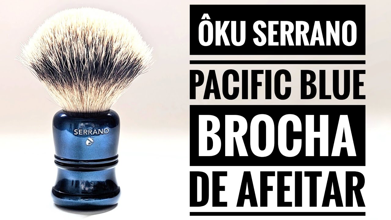 Ôku Serrano Kind of Blue brocha de afeitar