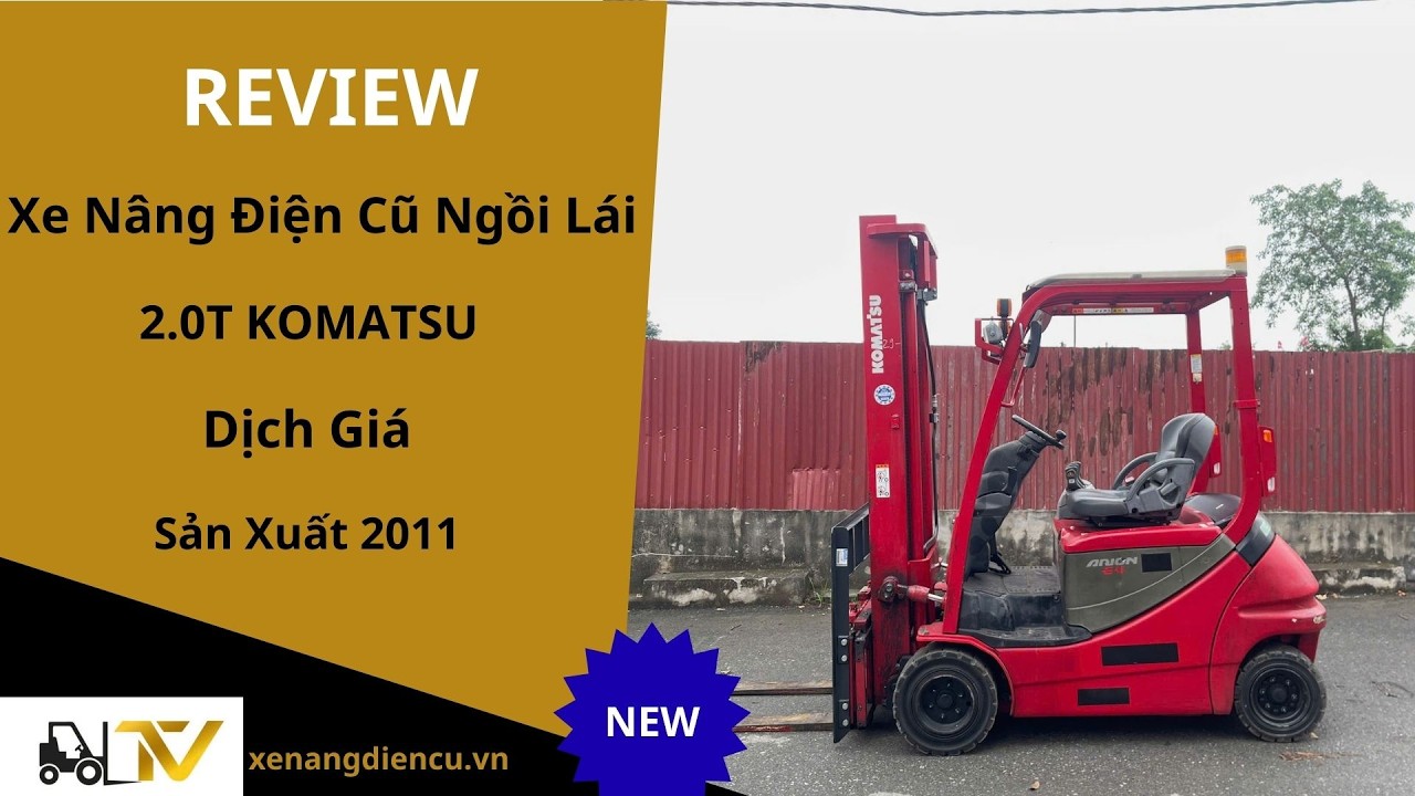 REVIEW Xe nâng điện cũ ngồi lái 2.0T hàng đã qua sử dụng (Nhật Bản) TV.E406
