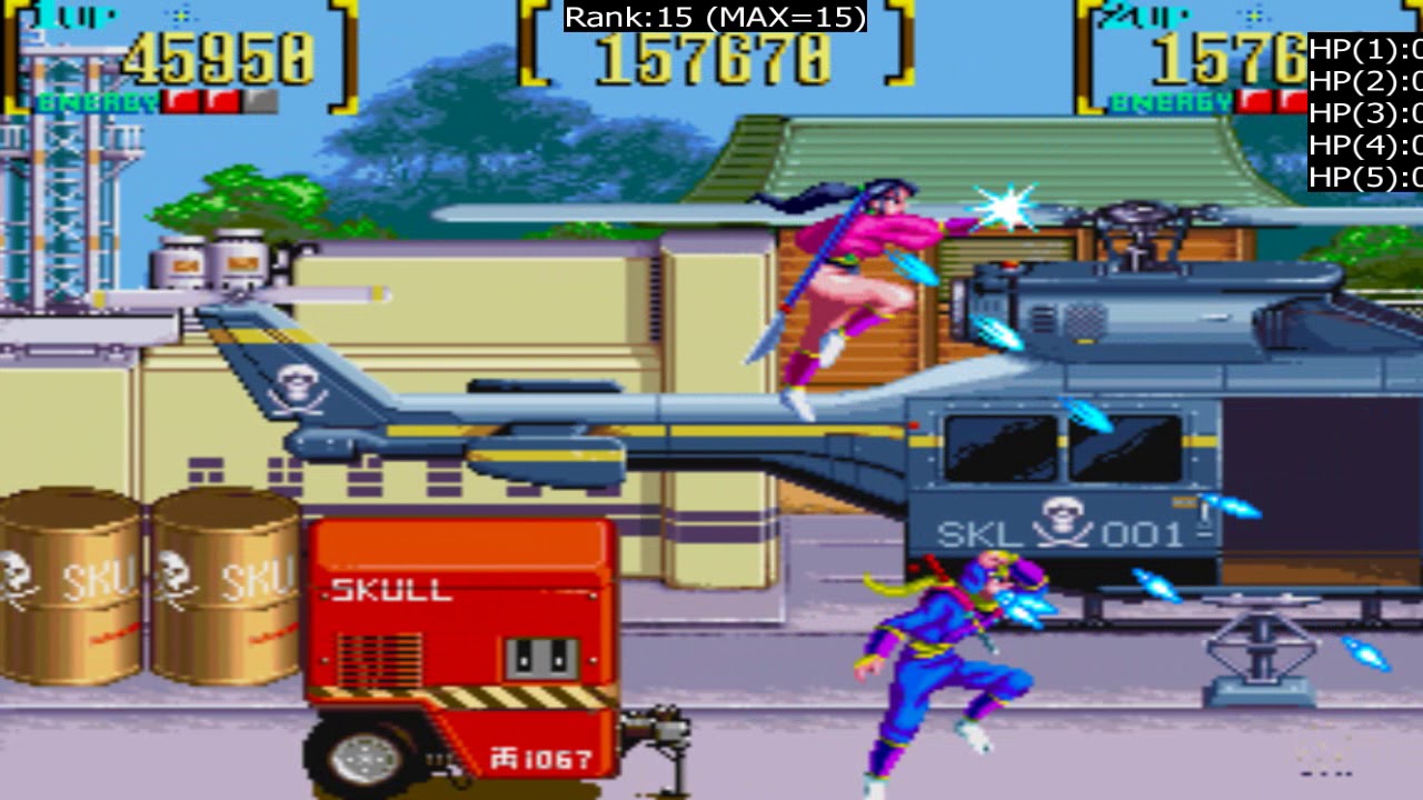 mystic warriors UAA version (default set not loop) 2 player CO OP PLAY and network test
