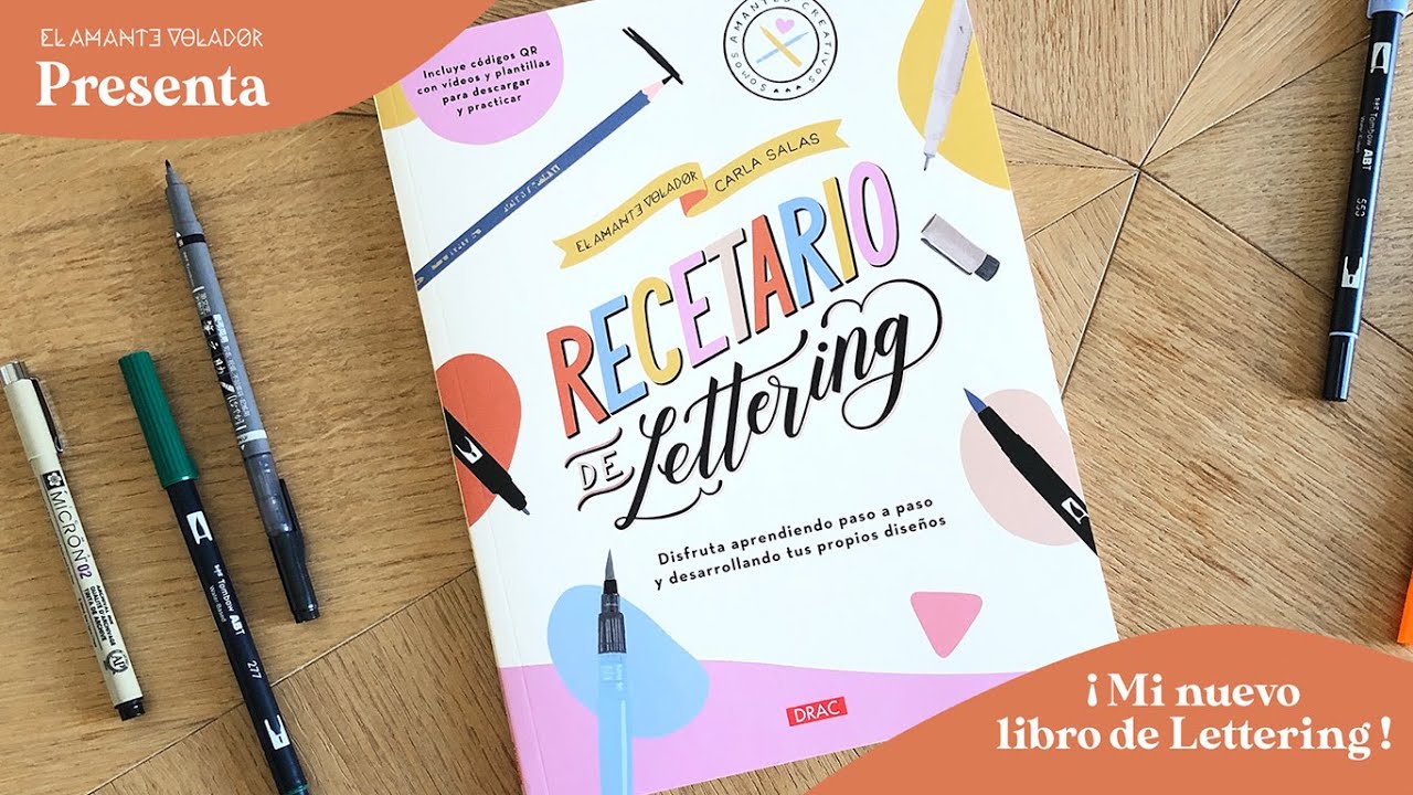 Os presento mi nuevo Libro: Recetario de Lettering Ed. Drac