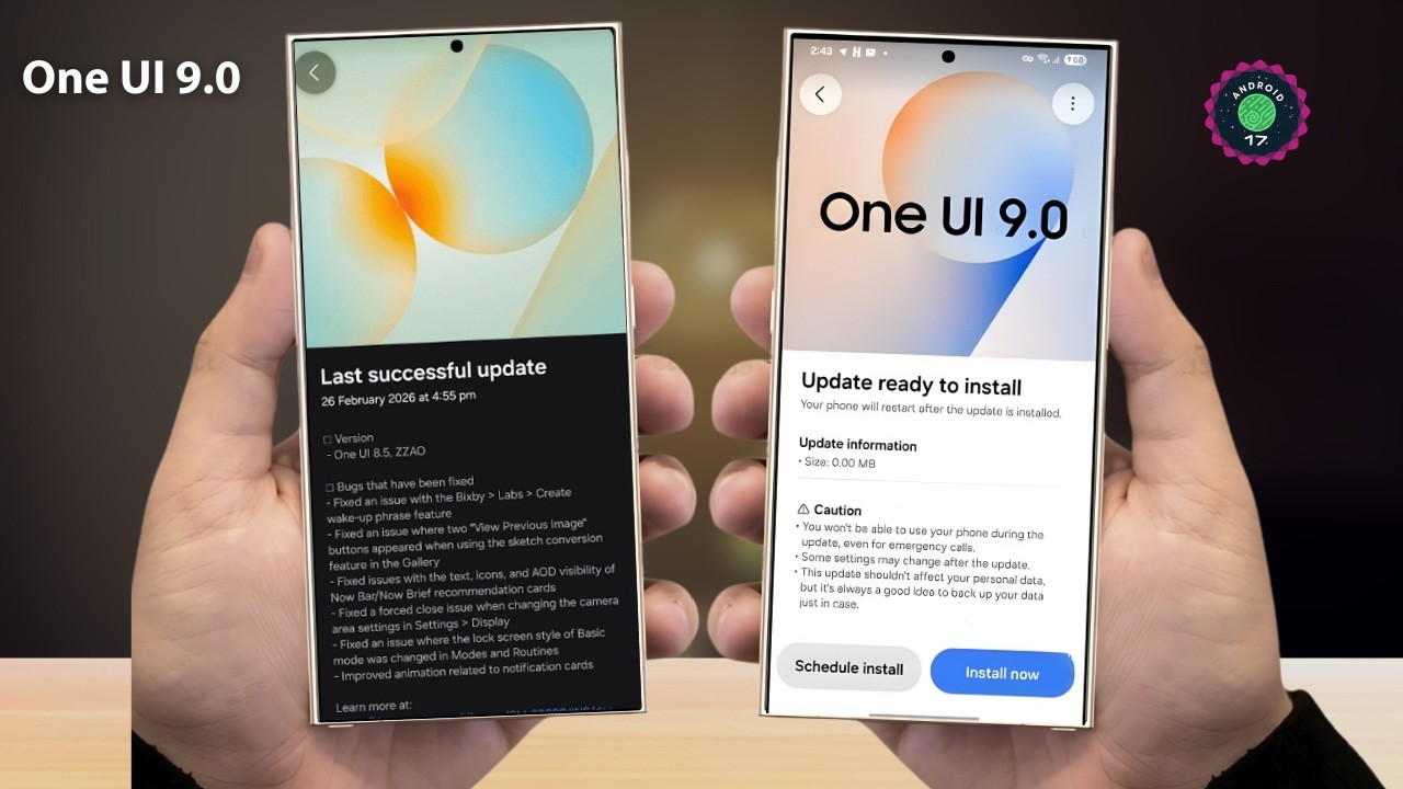 Samsung One UI 9.0 (Android 17) Утечка… Это изменит ВСЁ 🤯🔥