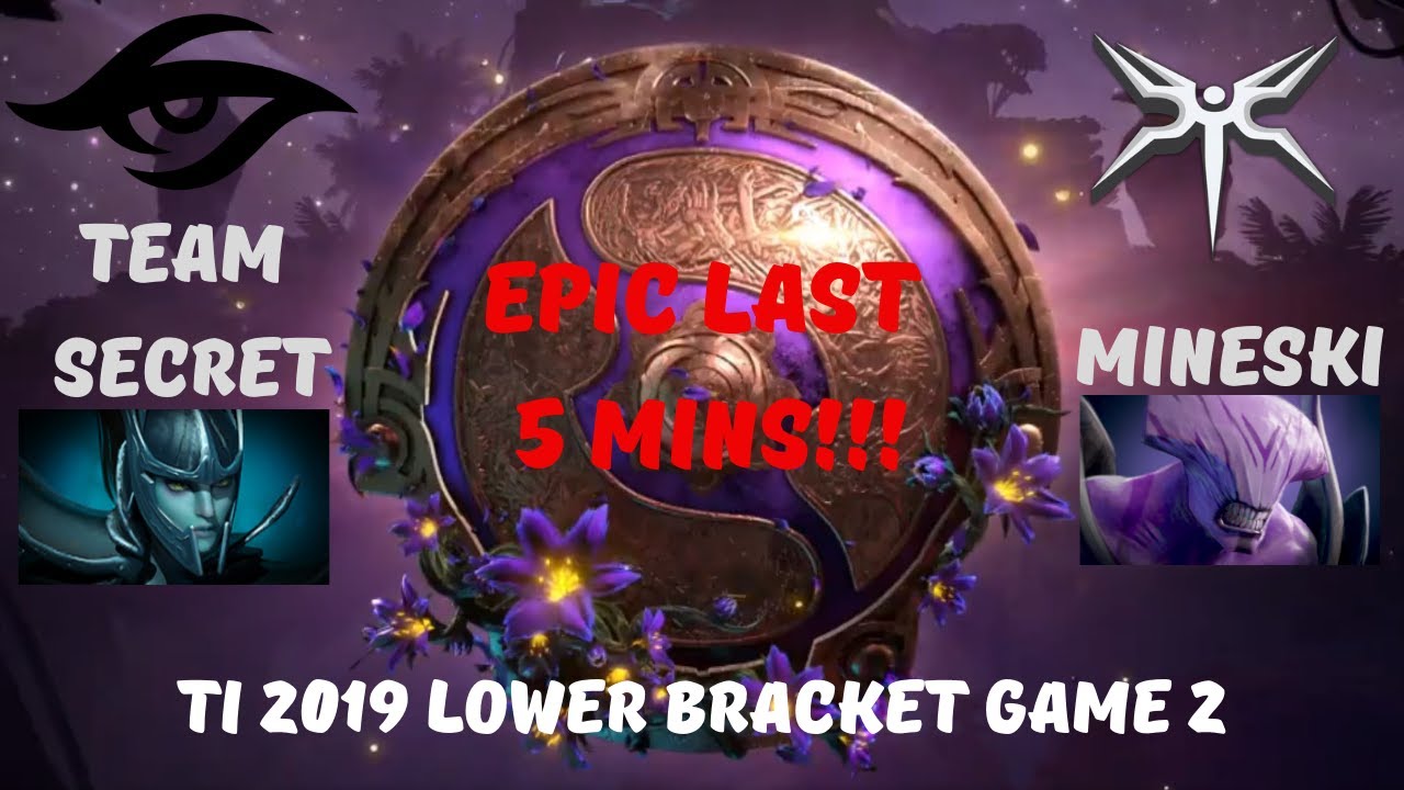 MINESKI VS SECRET | EPIC LAST 5 MINS! | DOTA TI 2019 LOWER BRACKET GAME 2