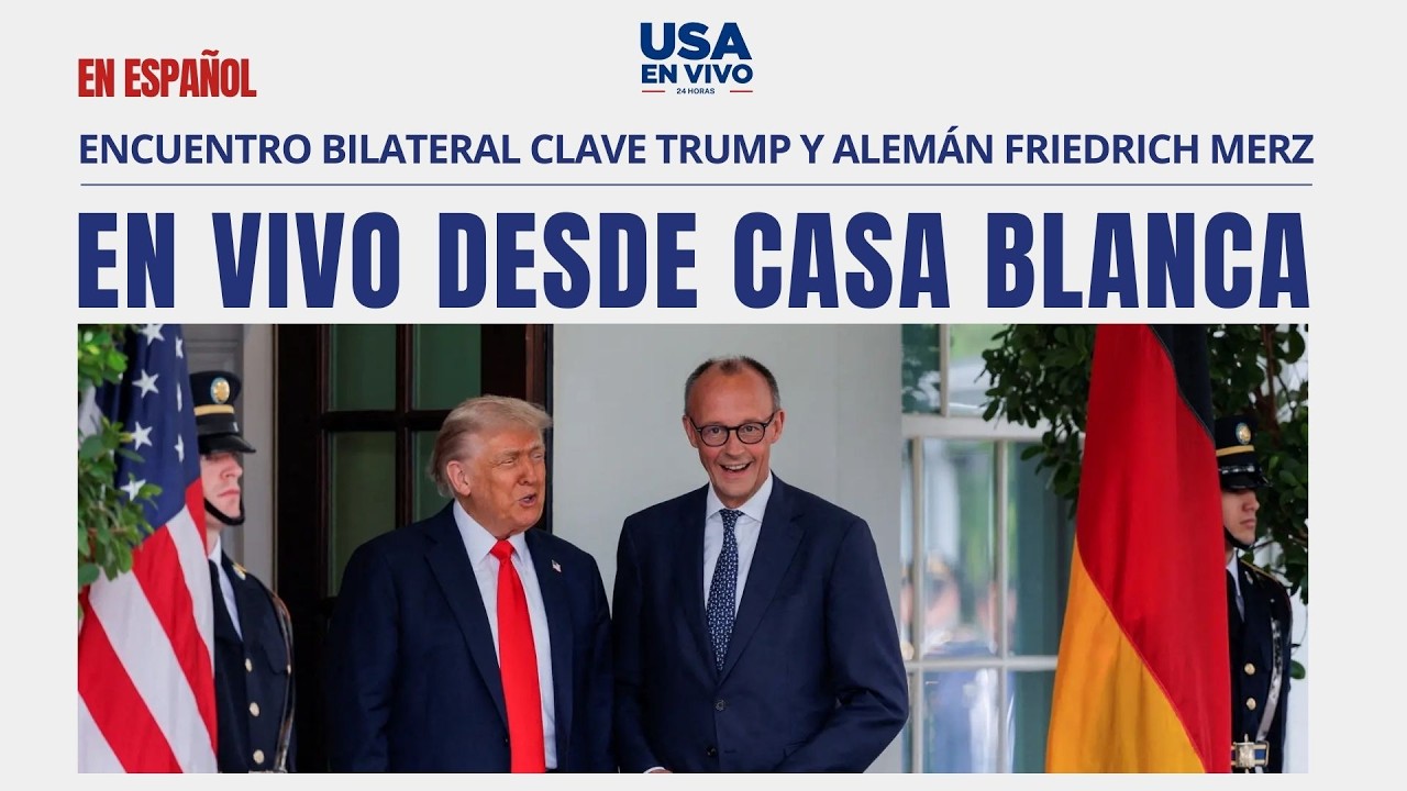 Encuentro bilateral clave para la geopolítica actual, Trump y alemán Friedrich Merz | USA EN VIVO 🔴