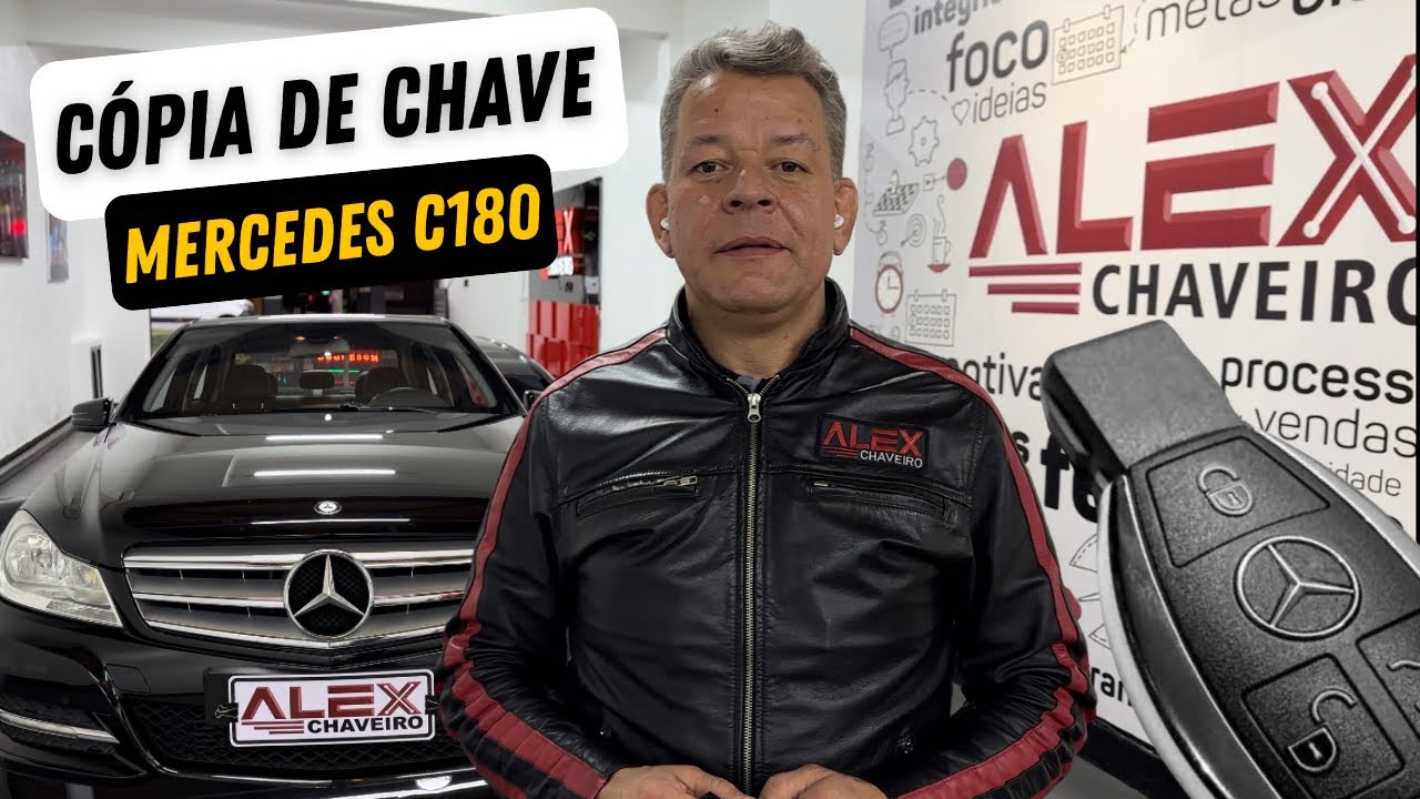 CHAVE MERCEDES C180 - Cópia de chave MERCEDES C180 2012 - #mercedesc200 #carros  #automoveis