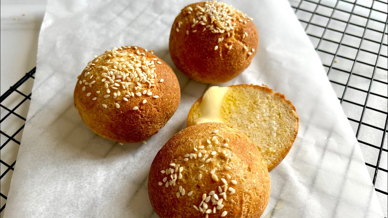 FLUFFY KETO BUNS RECIPE. Dairy Free Low Carb Bread in Minutes!