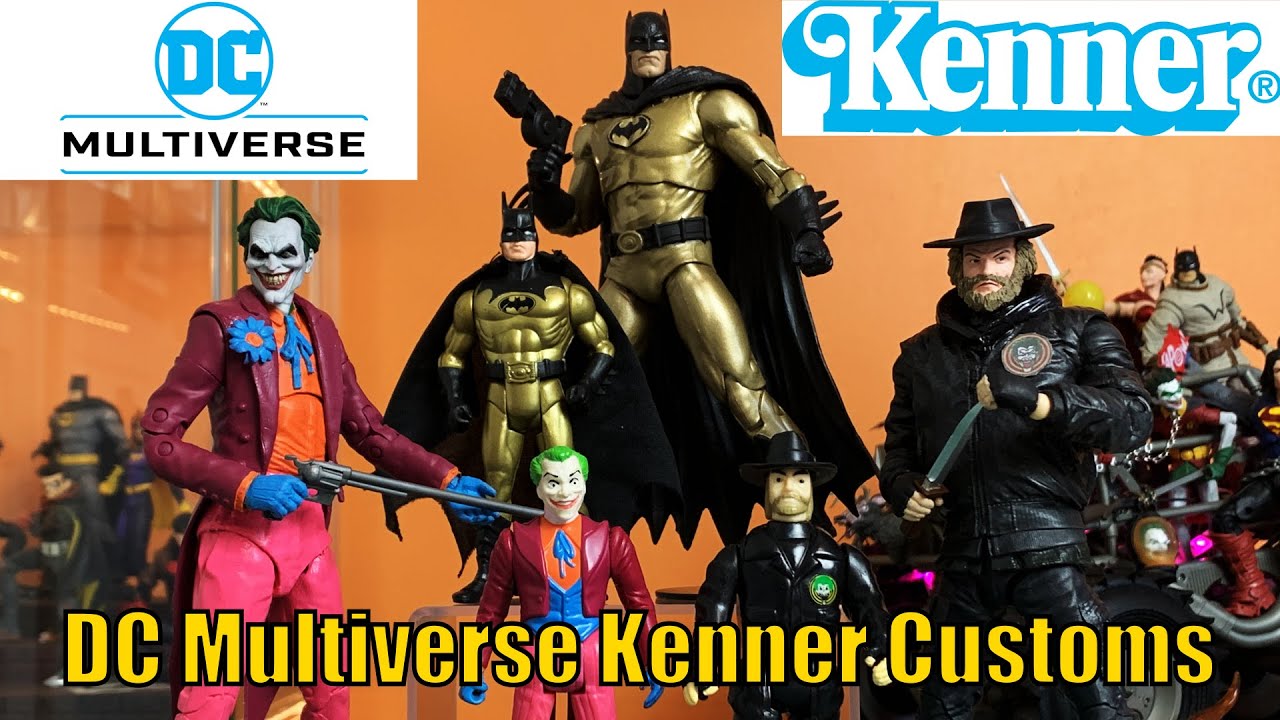 DC Multiverse Kenner & Toy Biz Custom Action Figures Sky Escape Joker Tec Shield Batman Bob the Goon