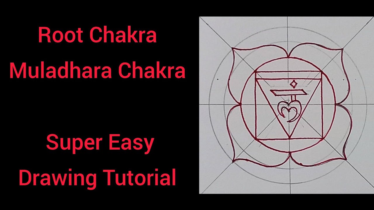 Root Chakra Drawing Tutorial | Super Easy | Muladhara Chakra