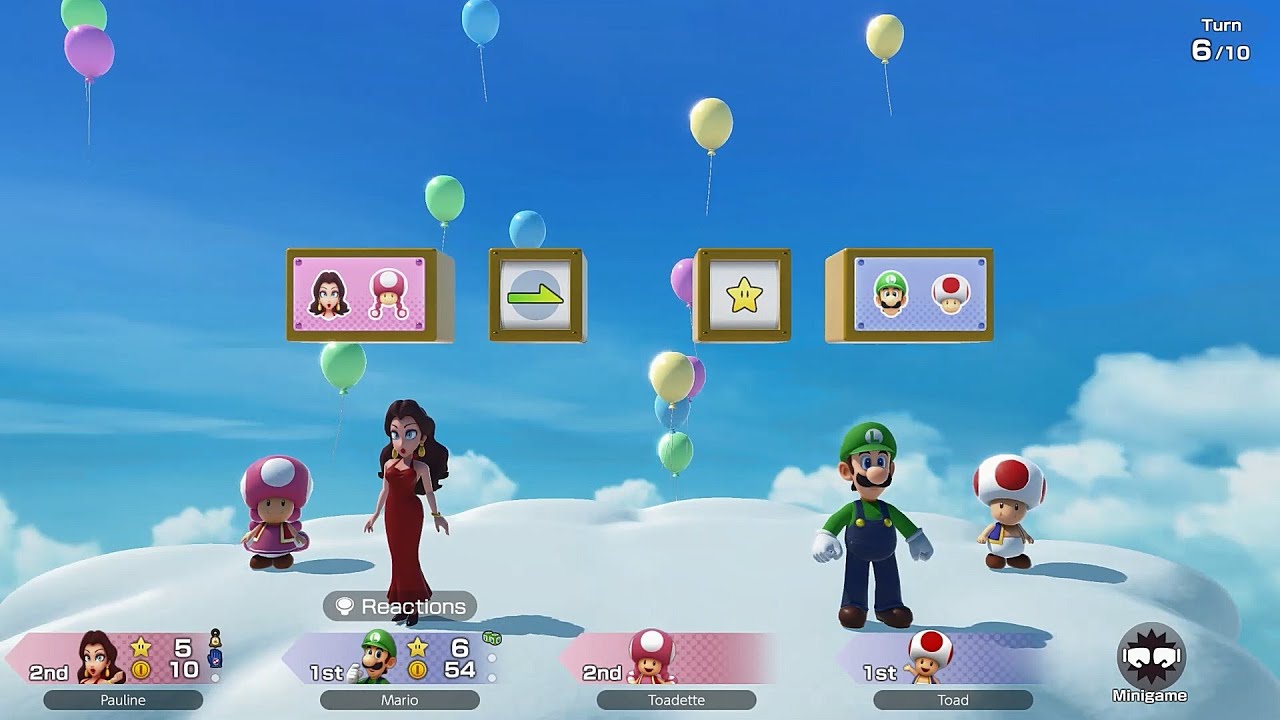 Super Mario Party Jamboree TV #29 Mega Wiggler's Tree Party Luigi & Toad vs Pauline & Toadette