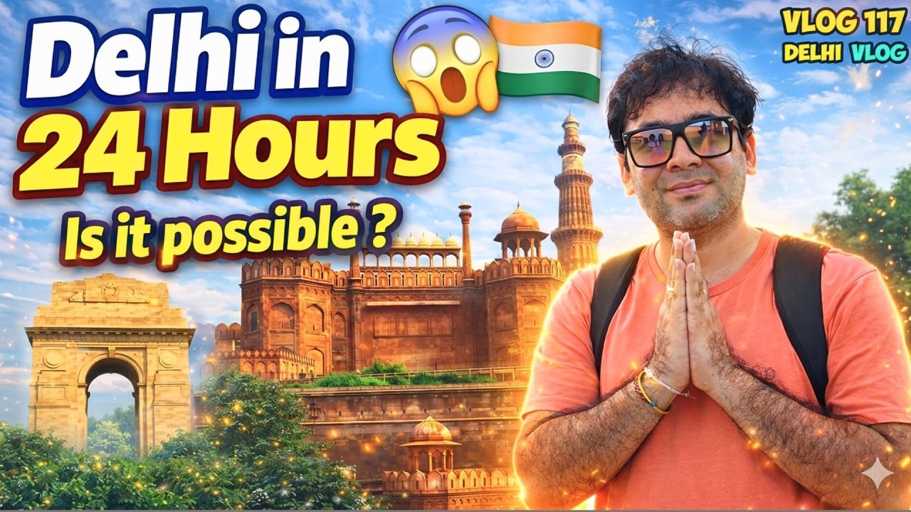 24 Hours in Delhi Changed How I See India 🇮🇳 | A Raw Travel Experience