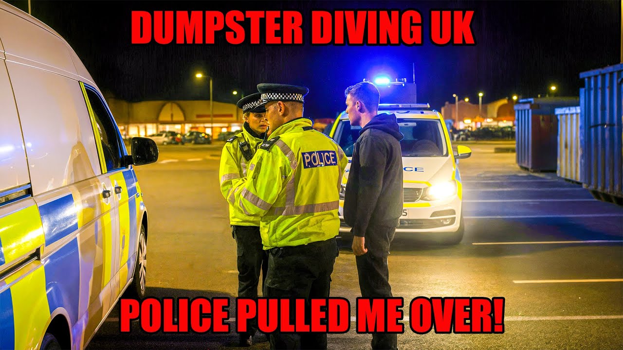 👮Pulled Over by POLICE while Dumpster Diving!😧