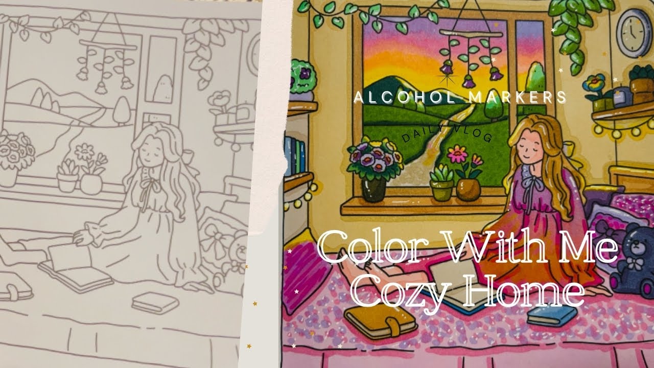 Color With Me | Cozy Home | Ohuhu Alcohol Markers