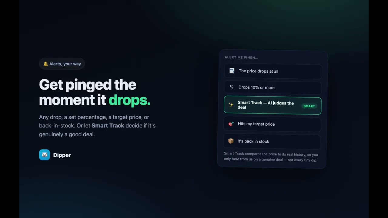 Dipper - AI Price Tracker