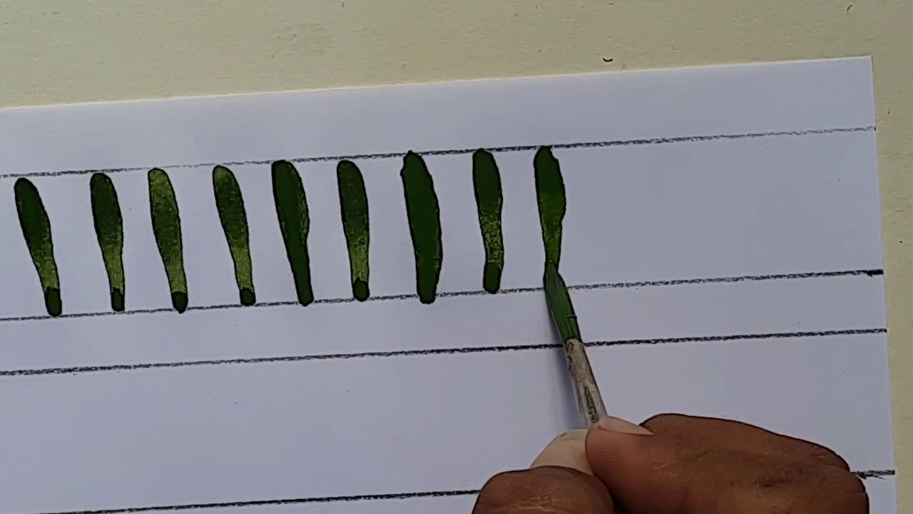 Round Brush Techniques-part-1-Art and craft-Actvity-44-GRADE-1- 8