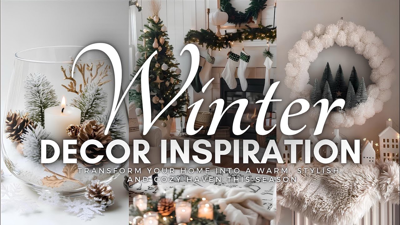 Winter Decor Inspiration: Transform Your Home Into a Warm, Stylish, and Cozy Haven This Season ❄️☃️