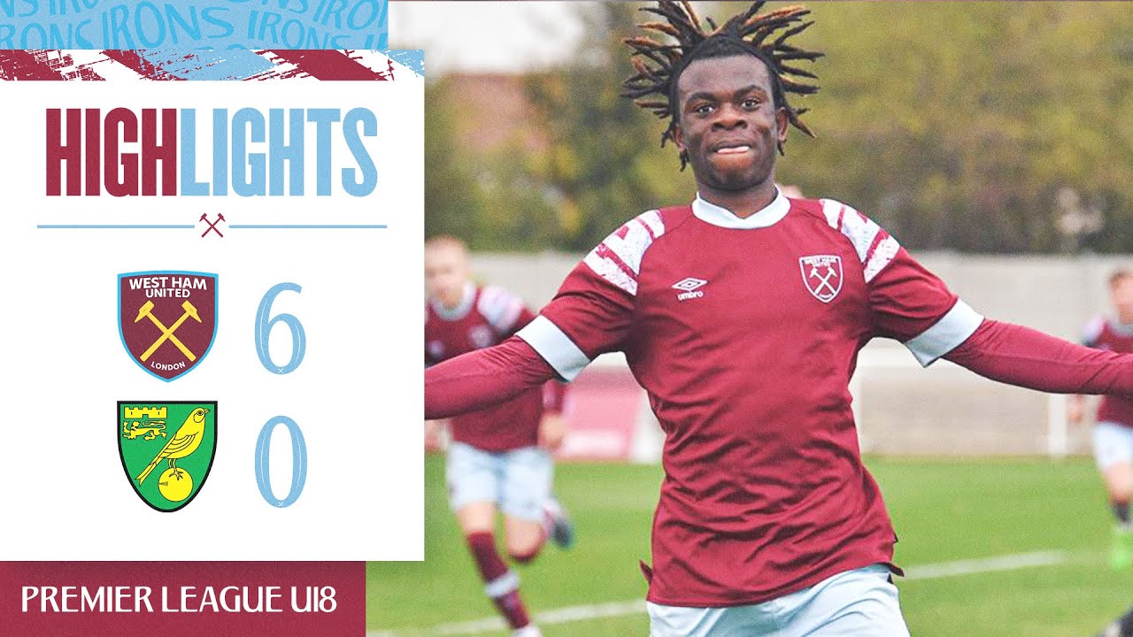 West Ham 6-0 Norwich | Superb U18s Hit Norwich City For Six | U18 Premier League Highlights