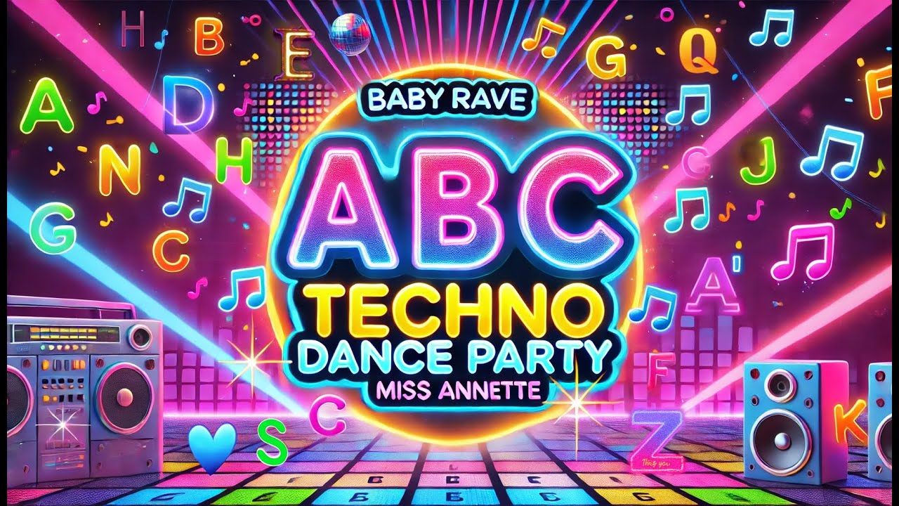 ABC Dance Song for Kids | Fun Techno Rave Alphabet Song | Learn ABCs with Music and Movement!