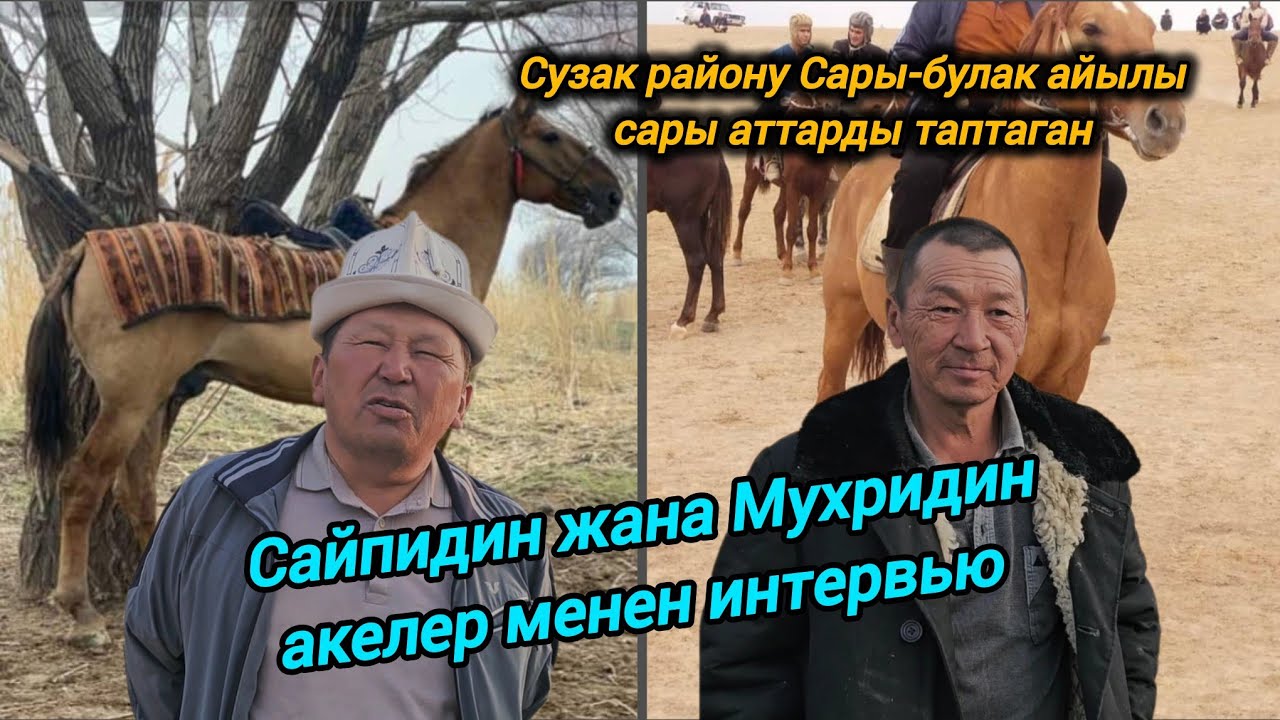 Сузак району Сары-булак айылы Сайпидин жана Мухридин акелер менен интервью 🇰🇬🐎