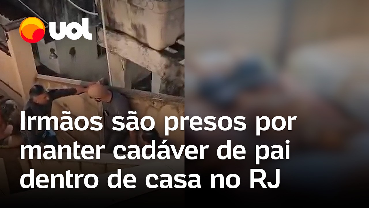 Cadáver de pai morto há meses é encontrado dentro de casa; filhos são presos em flagrante no Rio