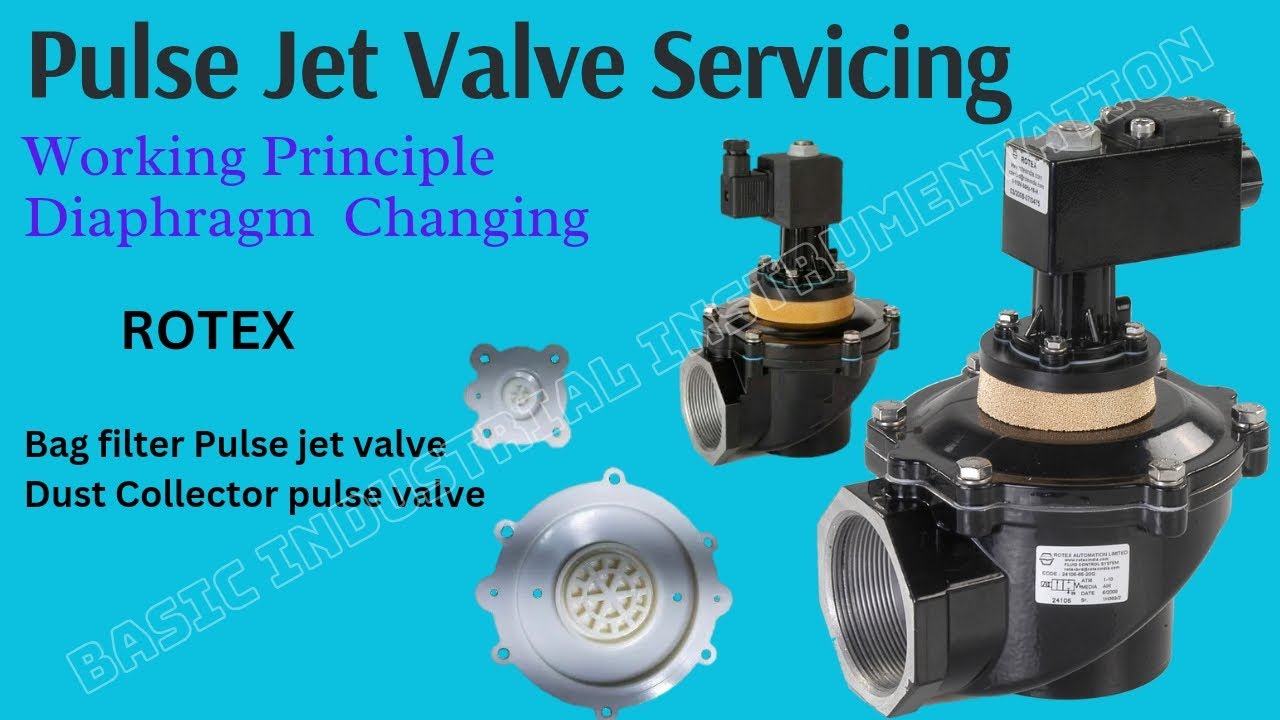 Pulse jet valve servicing & working | bag filter pulse jet valve #solenoidvalve #pulsejet #bagfilter
