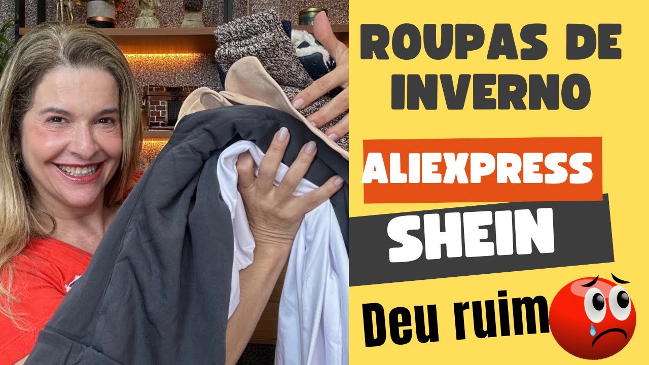 Roupas de inverno na SHEIN e aliexpress