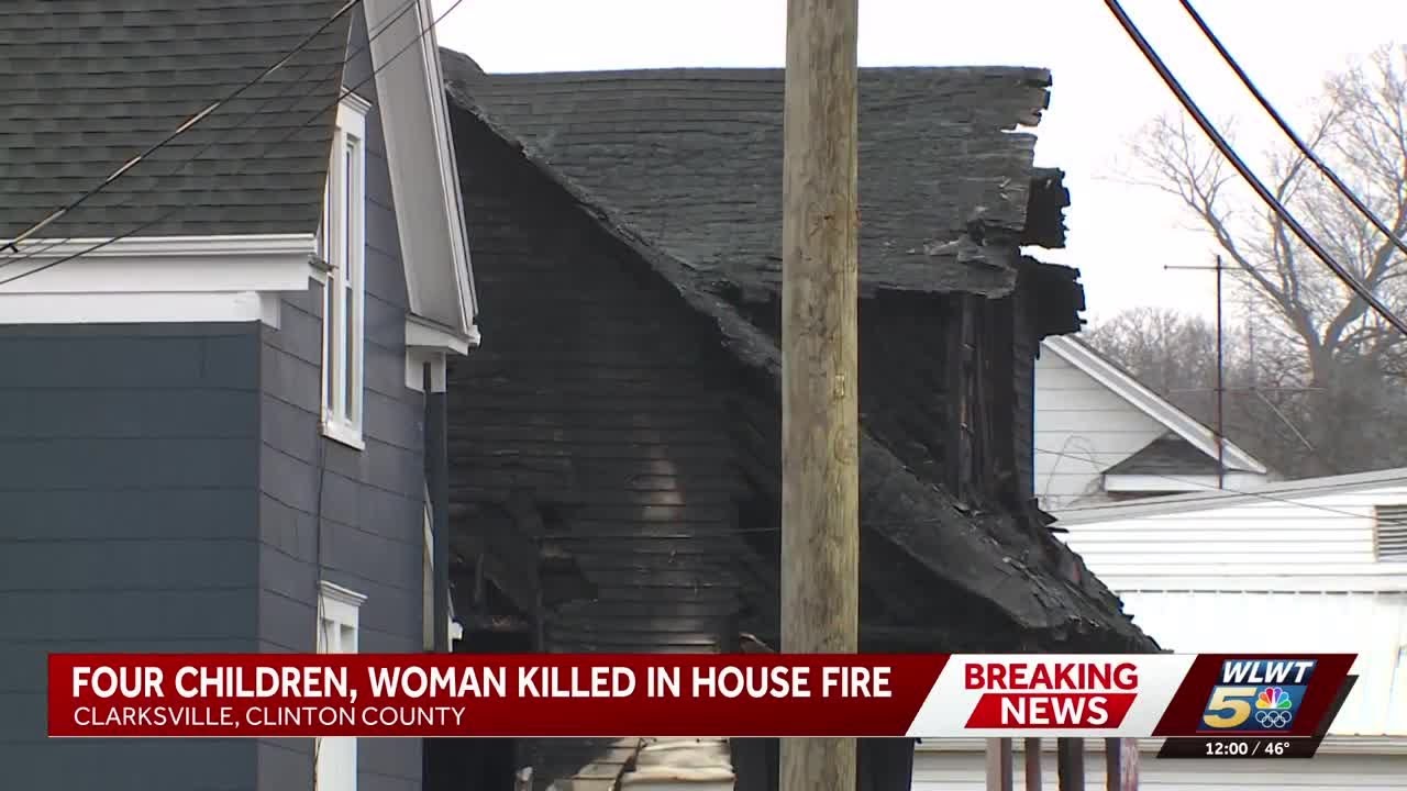 Woman, four children killed in large house fire in Clinton County, officials confirm