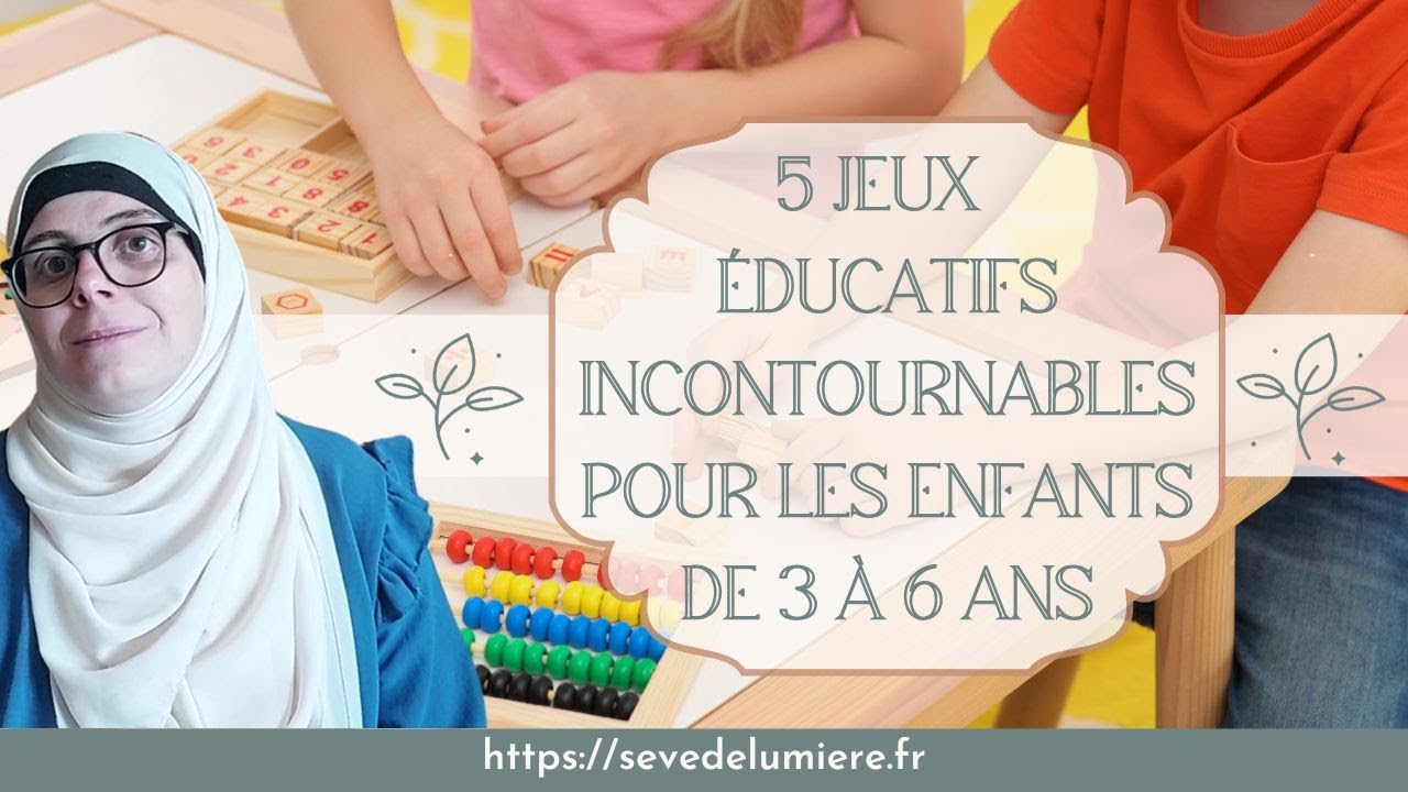 🎲 5 jeux éducatifs incontournables pour les enfants de 3 à 6 ans