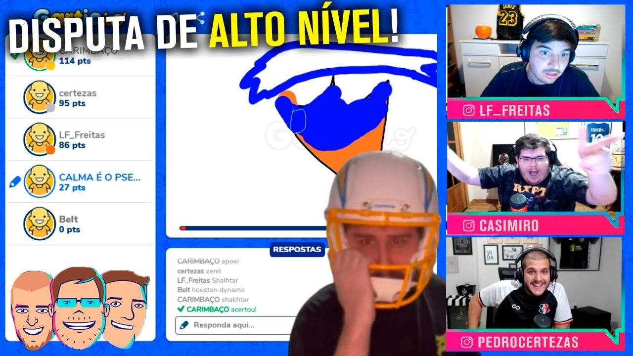 CASIMIRO, CERTEZAS, LU&Iacute;S E BELTR&Atilde;O JOGAM GARTIC E A RESENHA ROLA SOLTA! - CORTES TNT SPORTS