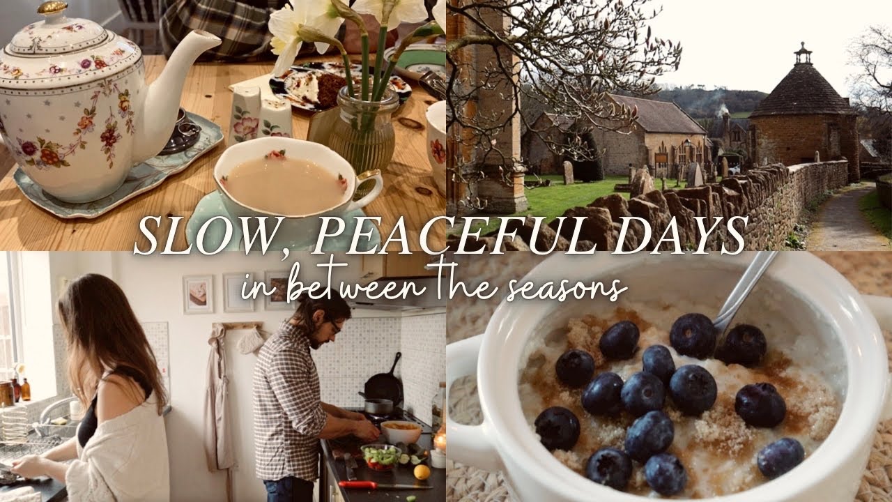 Winter turns to Spring in English Countryside | Healthy recipes & weight loss, slow living vlog