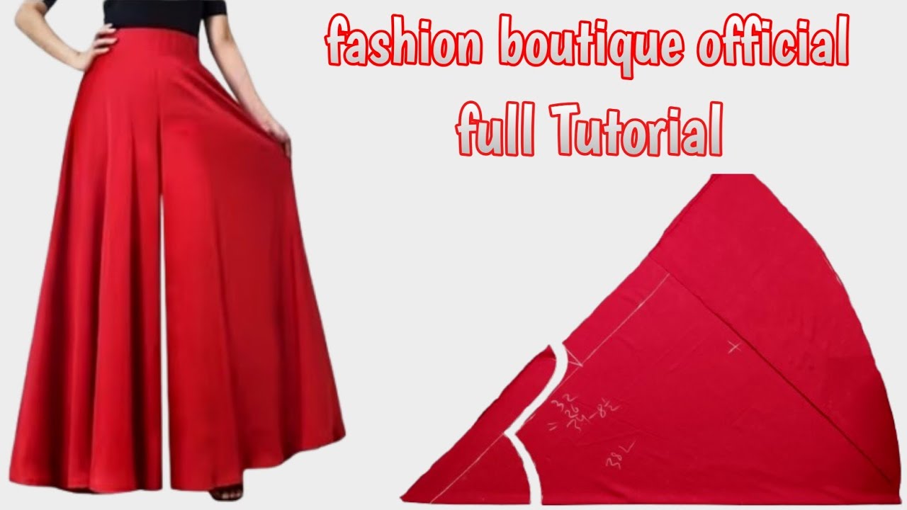 full circle umbrella plazo cutting and stitching / fashion boutique official