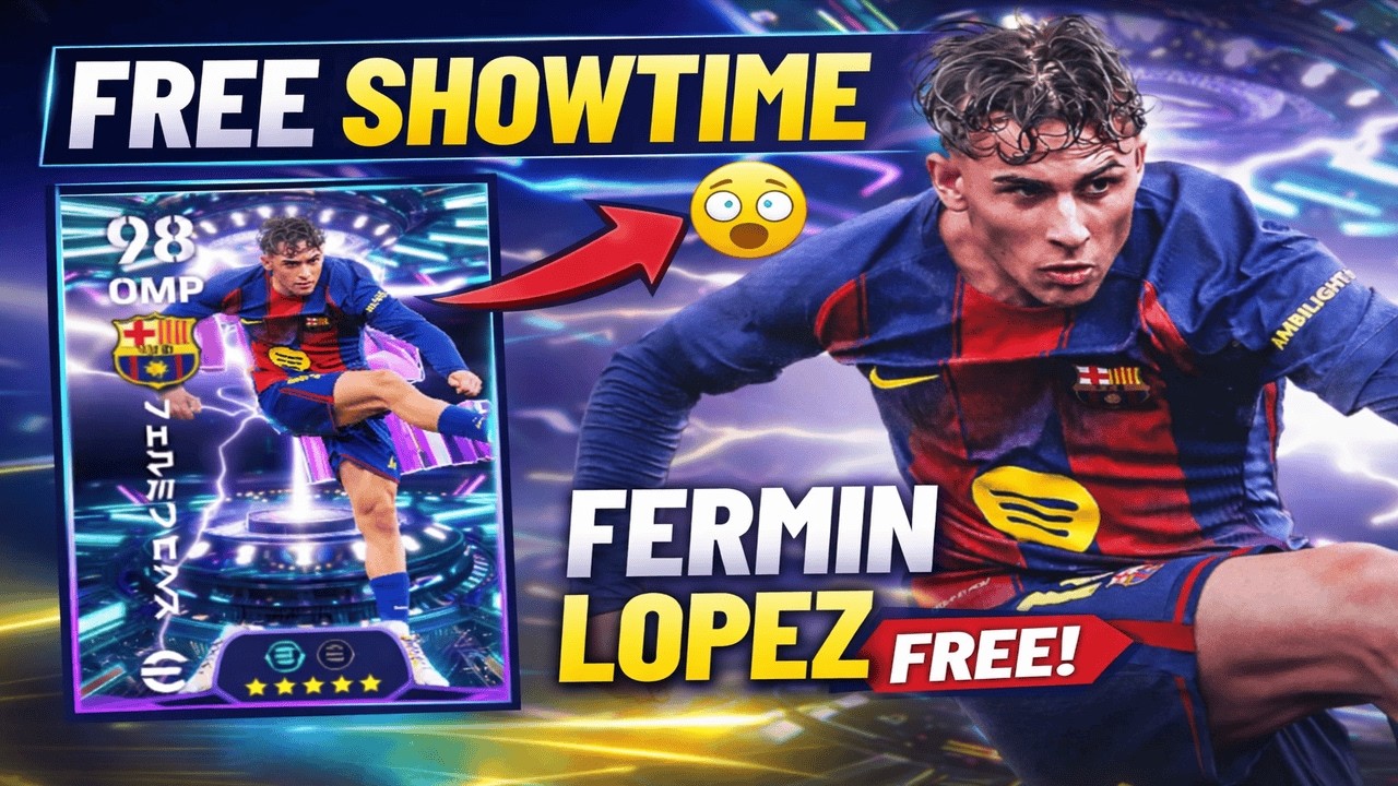 Как получить бесплатного Фермина Лопеса в режиме Showtime в eFootball 2026 | Руководство по награ...