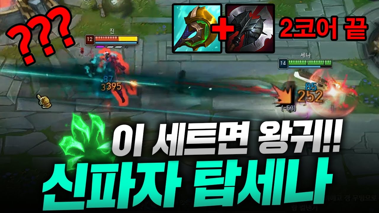 2코어 세트만 나오면 시너지 미친다!! 딜탱힐 삼위일체 가능한 신파자 탑세나!! [종탁이]