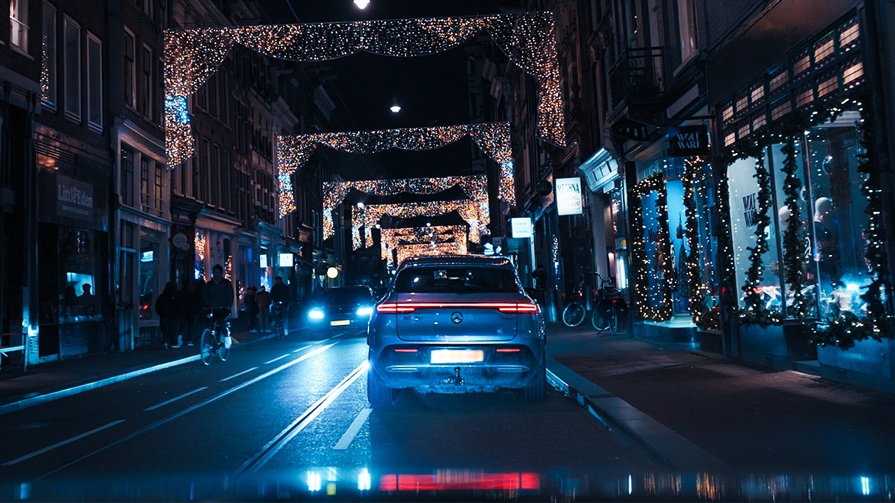 Amsterdam - Drive Tour at Night 🌌 | 4K ASMR