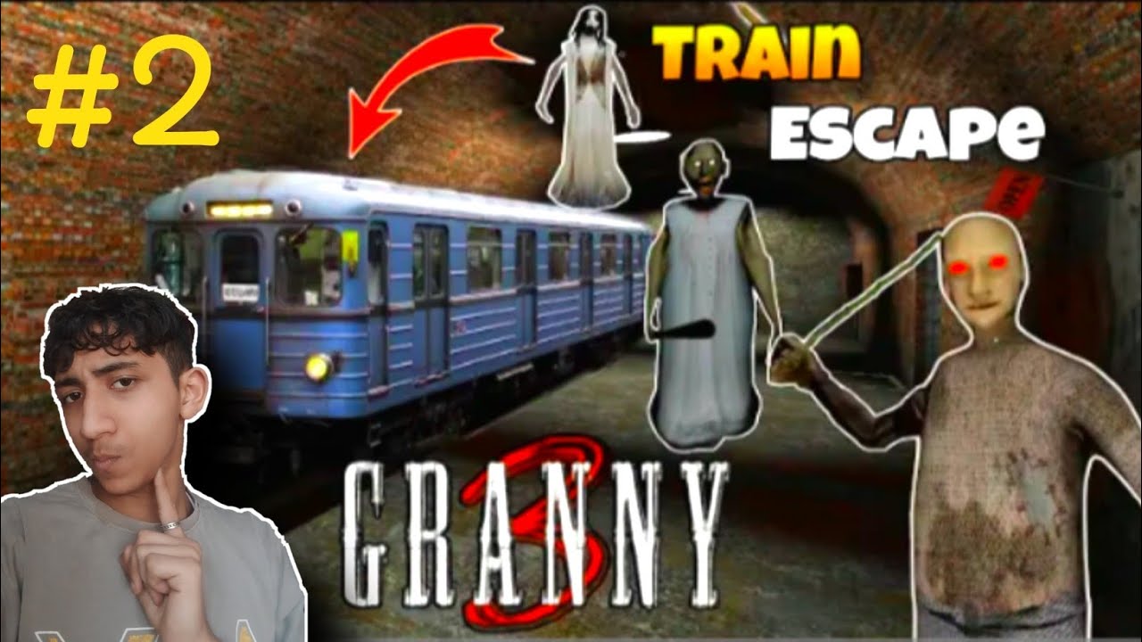 FINALLY! TRAIN ESCAPE FROM GRANNY's HOUSE | GRANNY CHAPTER 3 GAMEPLAY #2
