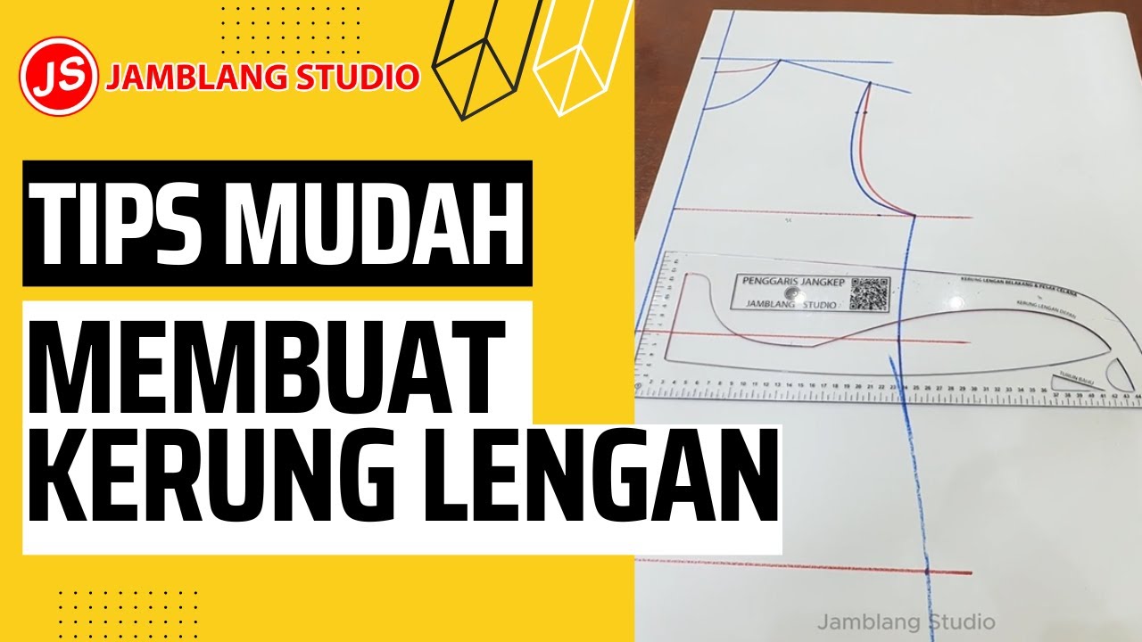 Tips Cara Mudah Membuat Kerung Lengan Pada Pola Dasar Wanita Jamblang Studio | Penggaris Jangkep