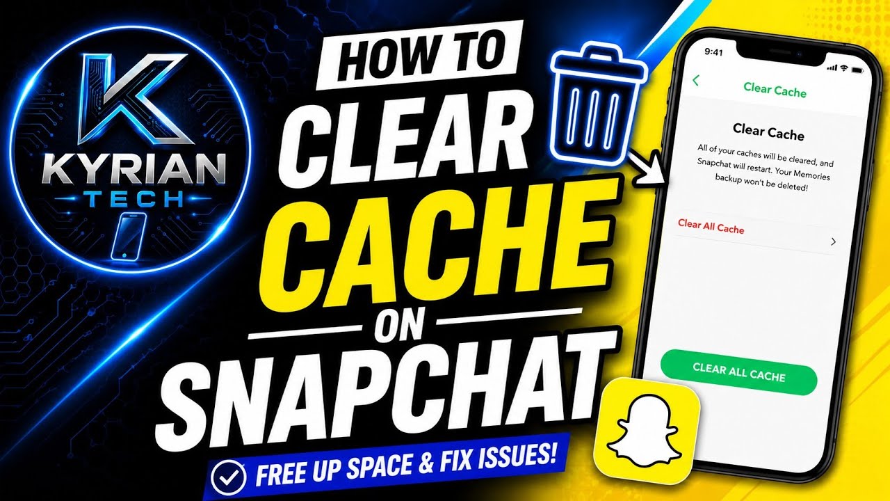 How to Clear Snapchat Cache (Fast & Easy) | Free Up Storage & Fix Lag  #Snapchat #ClearCache