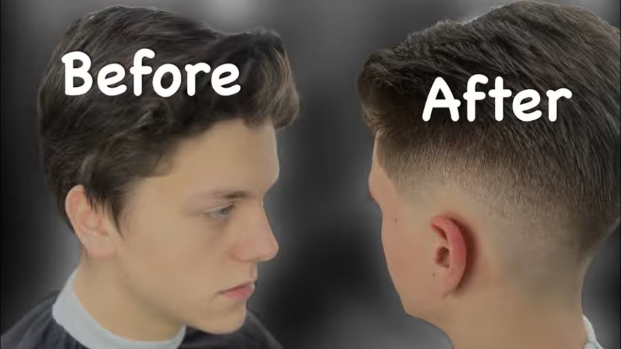 Skin Fade Transformation🔥| Before & After Frisyrer för killar #tutorial  #haircut #hairstyle #barber