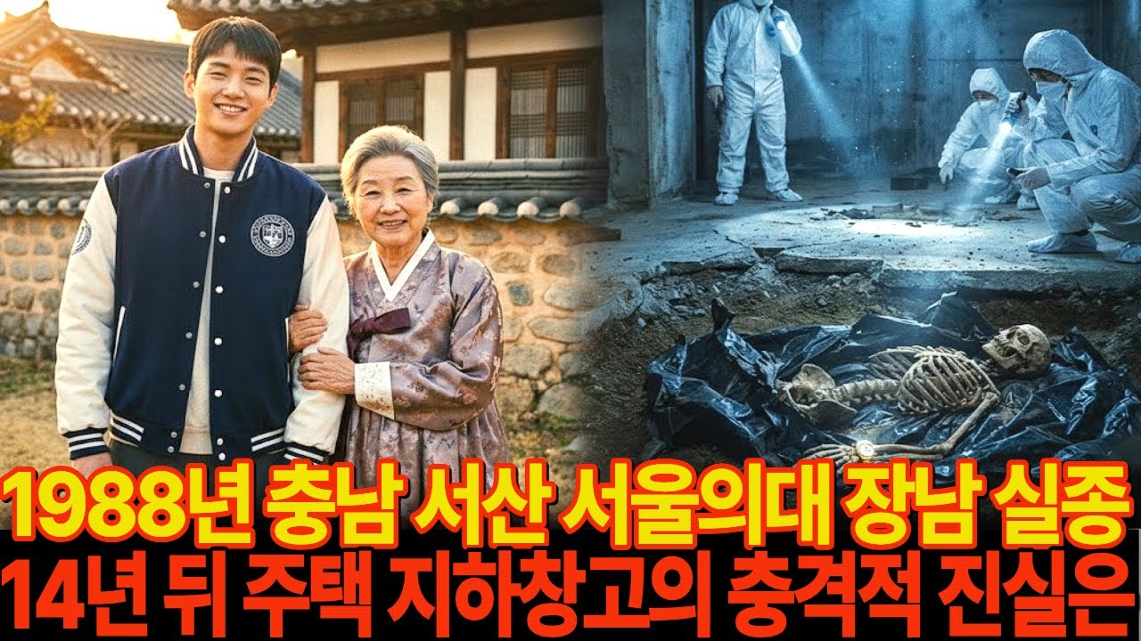 1988년 시골의 자랑 서울의대 졸업 앞둔 장남 실종 , 14년 만에 지하실 창고서 발견된 충격적 진실 ㅣ미스테리실종 ㅣ오디오북 ㅣ실종사연
