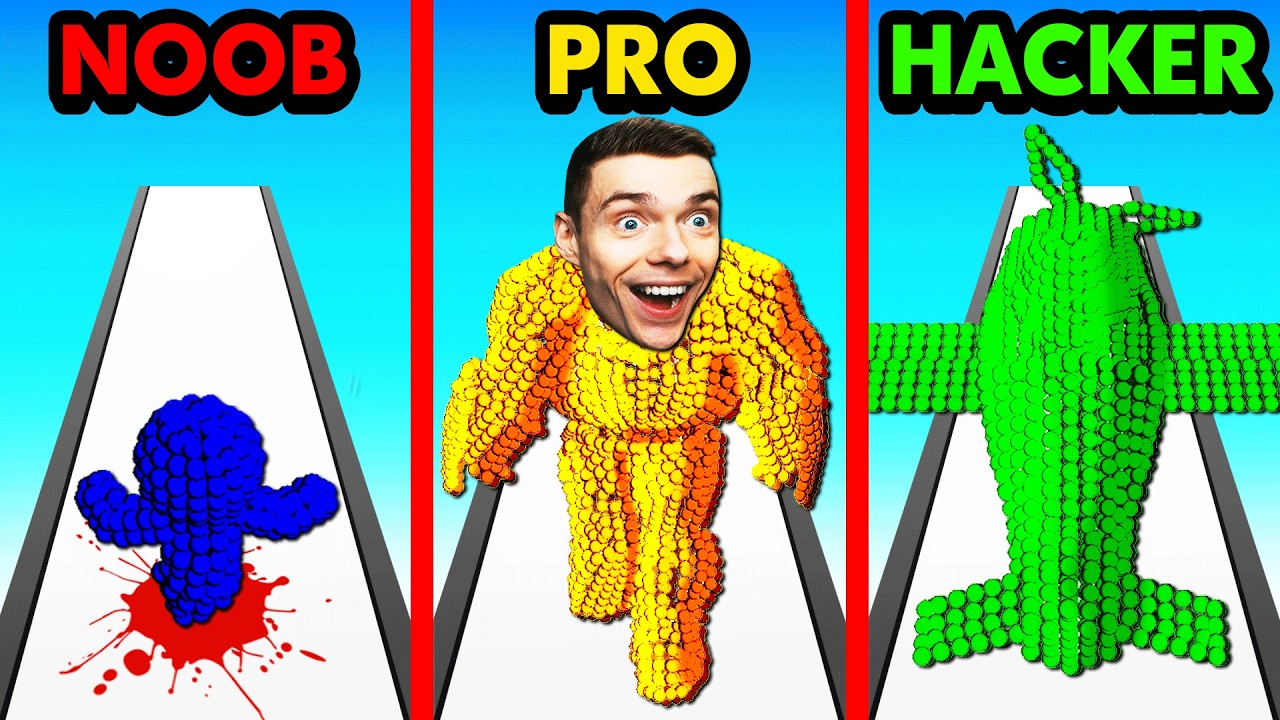 NOOB vs PRO vs HACKER PIXEL BATTLE