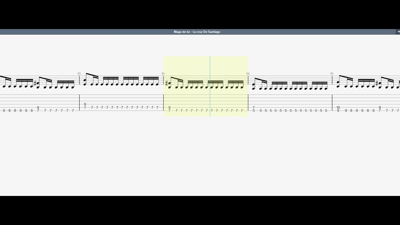 Mago de öz   La cruz De Santiago GUITAR 1 TAB