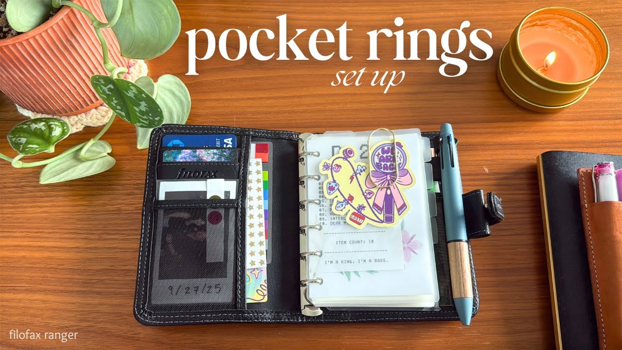 2026 pocket rings planner set up ✸ filofax ranger flip through