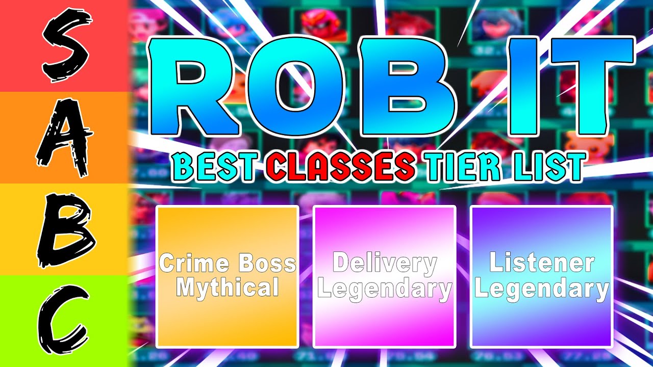 Roblox Rob It Classes Tier List (January 2026) | Best S Tier Crime Boss & Delivery!