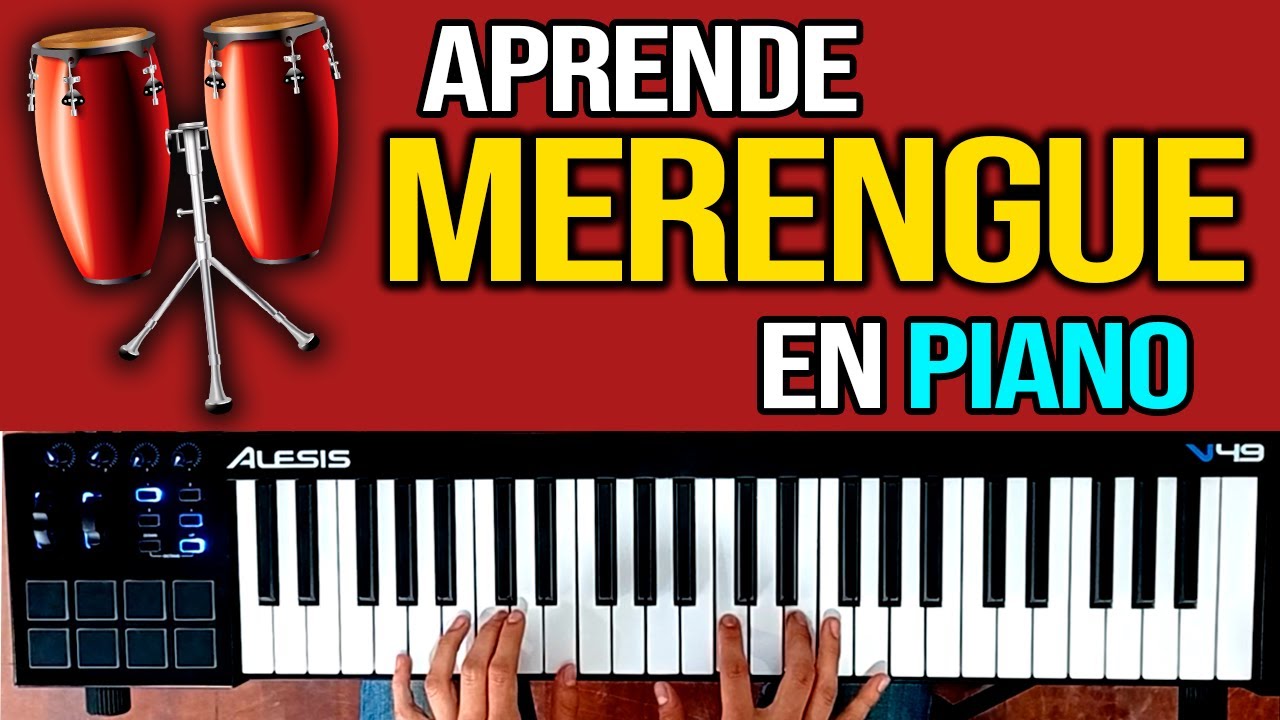 Cómo tocar MERENGUE en PIANO- Tutorial sencillo