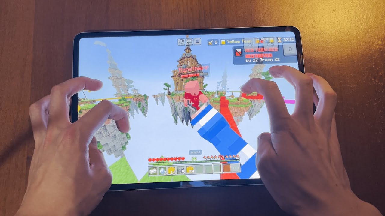 Hive Bedwars With Handcam on MOBILE (BEST CLUTCHES)