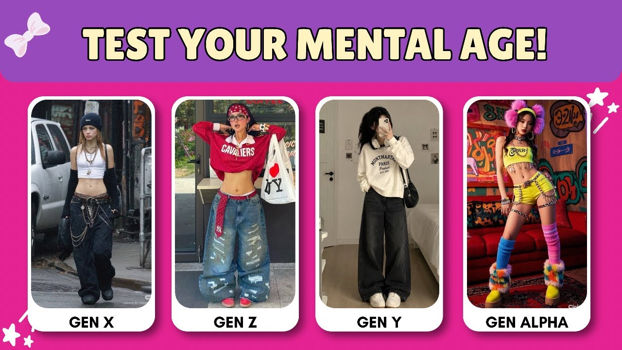 Which Generation Do You Belong To Mentally?⭐️🔥| aesthetic quiz